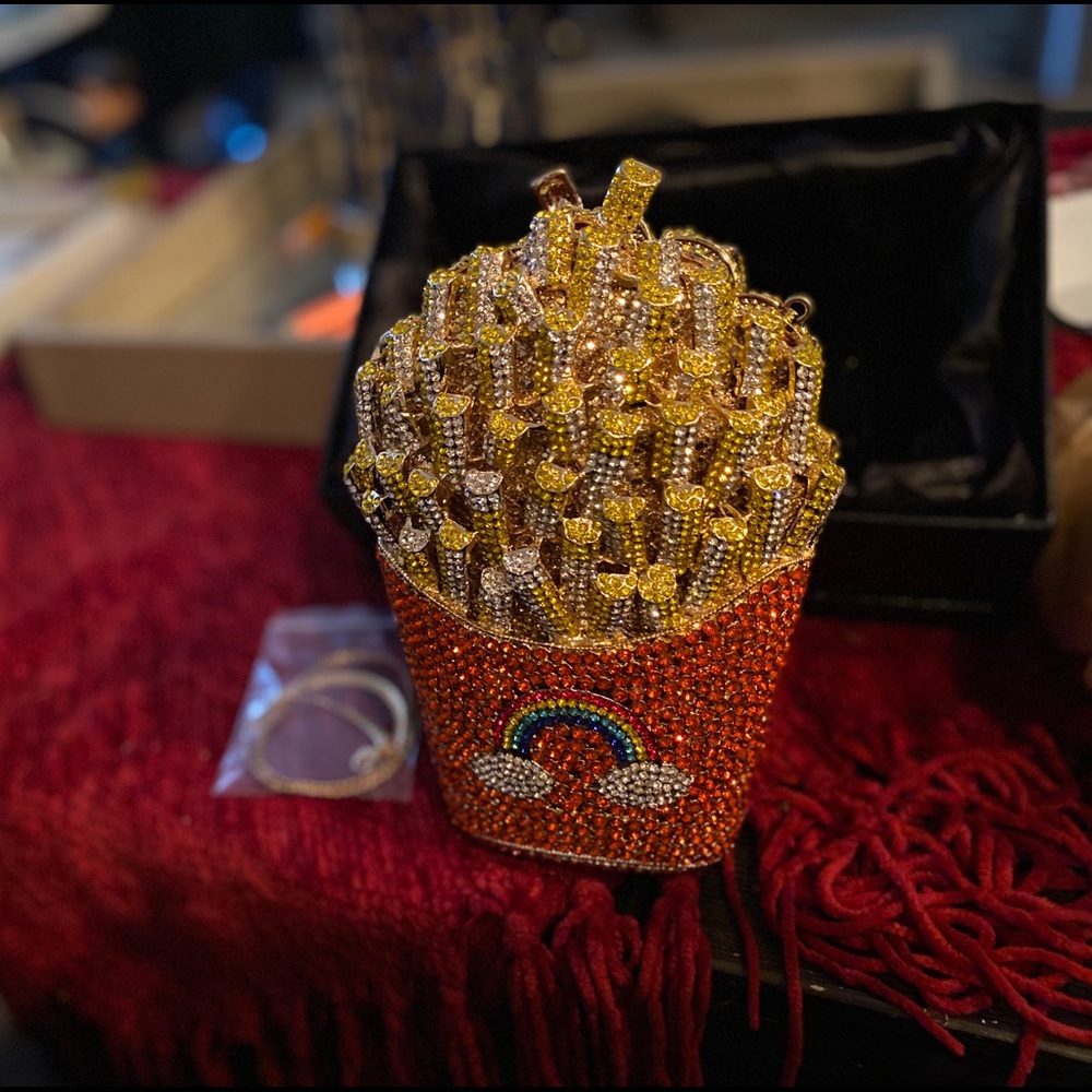 Luxury crystal bag (French fries)